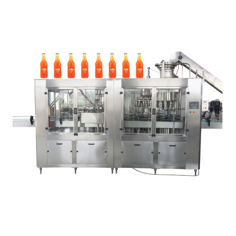 2450*1800*2200mm 6.68kw 6000 BPH Monoblock Bottling Machine