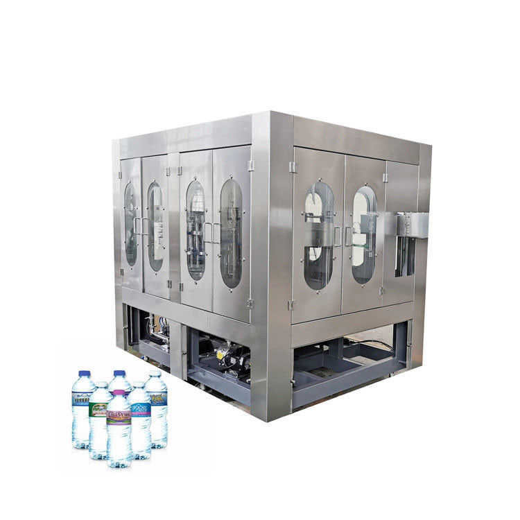 Rotary 3 In 1 Monoblock Mineral Water Bottling Machine